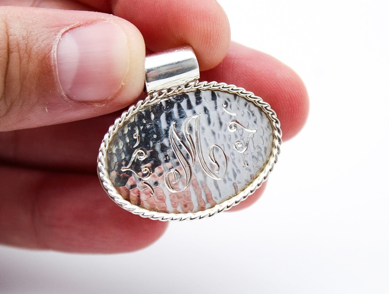 Lot of 4 Vintage 925 Sterling Silver Artisan Assorted Jewelry Pendant 11.7 g - Thumbnail 3