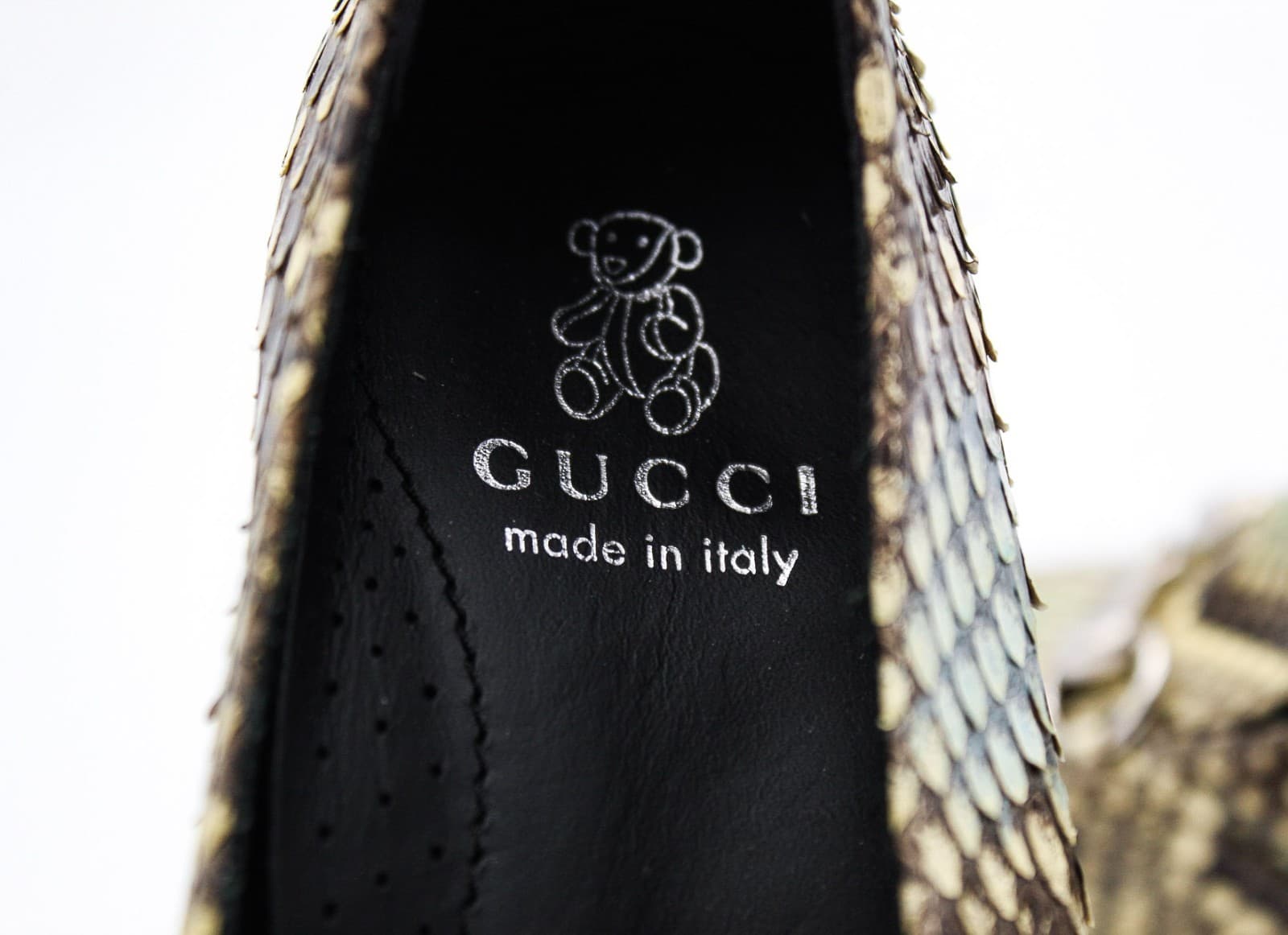 Gucci Italy Horsebit Loafers Python Snakeskin Leather Kids Shoes Size 29/US 11 - Thumbnail 11
