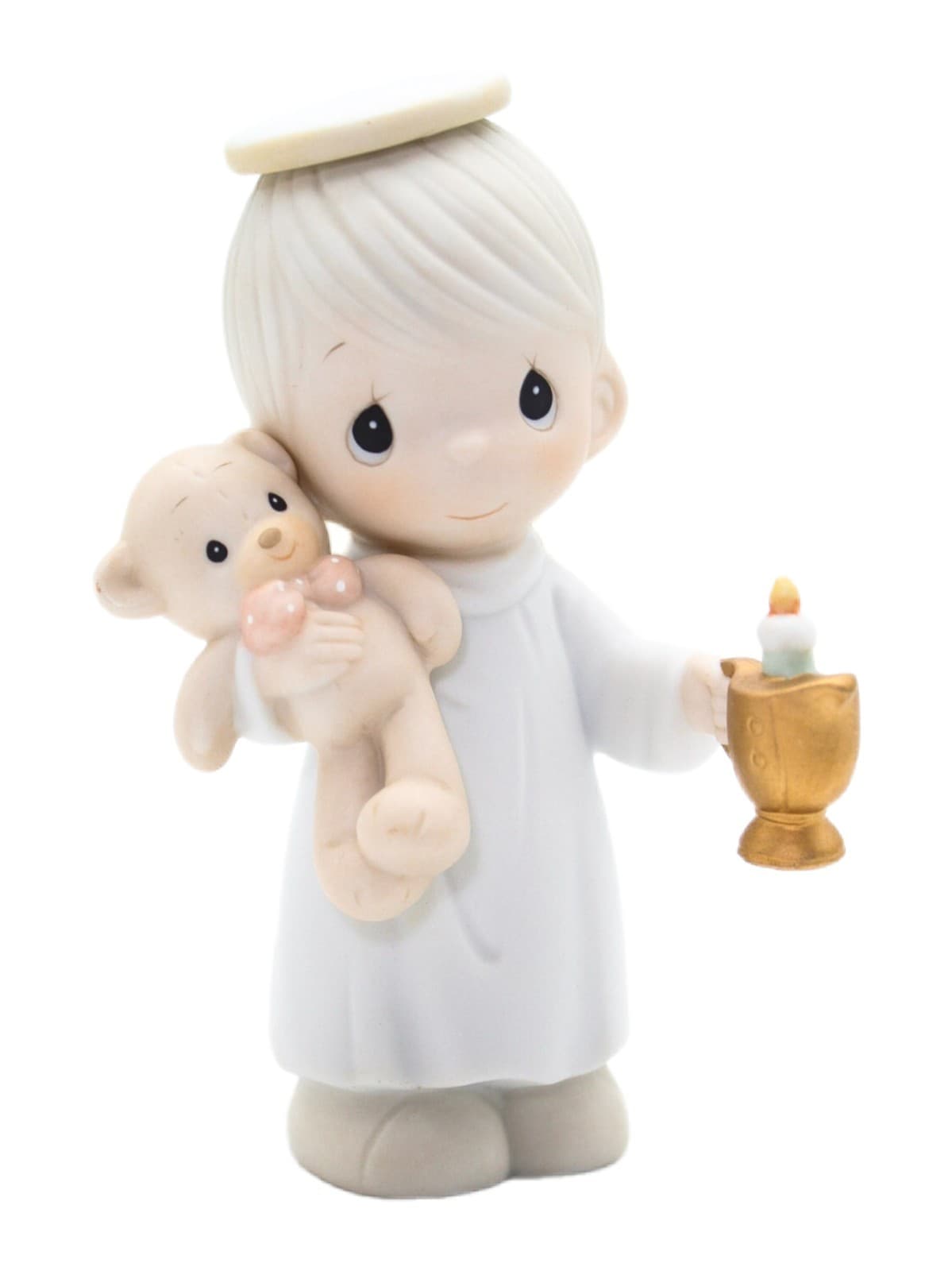 Precious Moments Lighting The Way To A Happy Holiday Porcelain Figurine 1994 - Image 1
