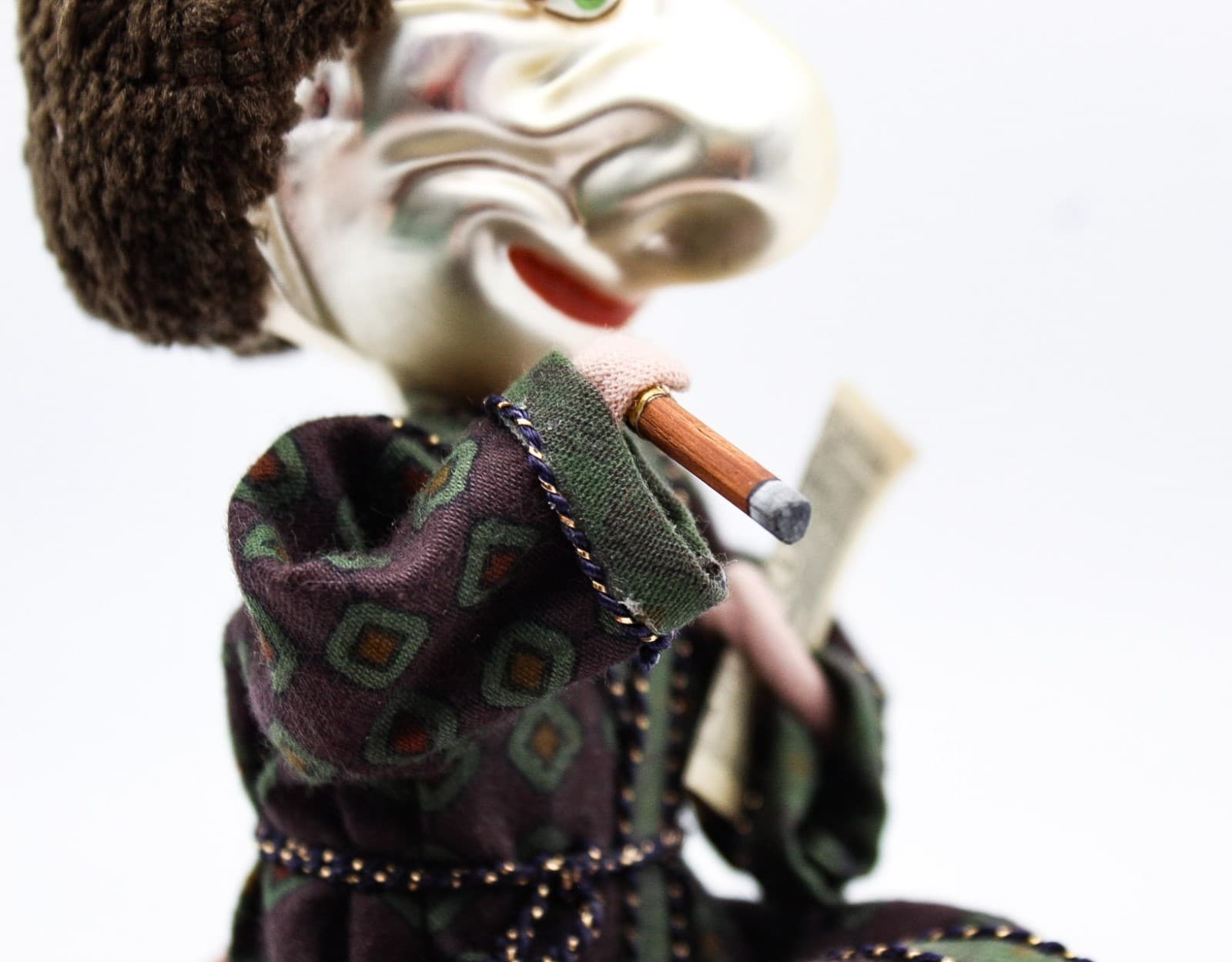 Vintage Germany D. Blumchen & Co Christmas Glass Marionette Clip-On Ornament - Thumbnail 6