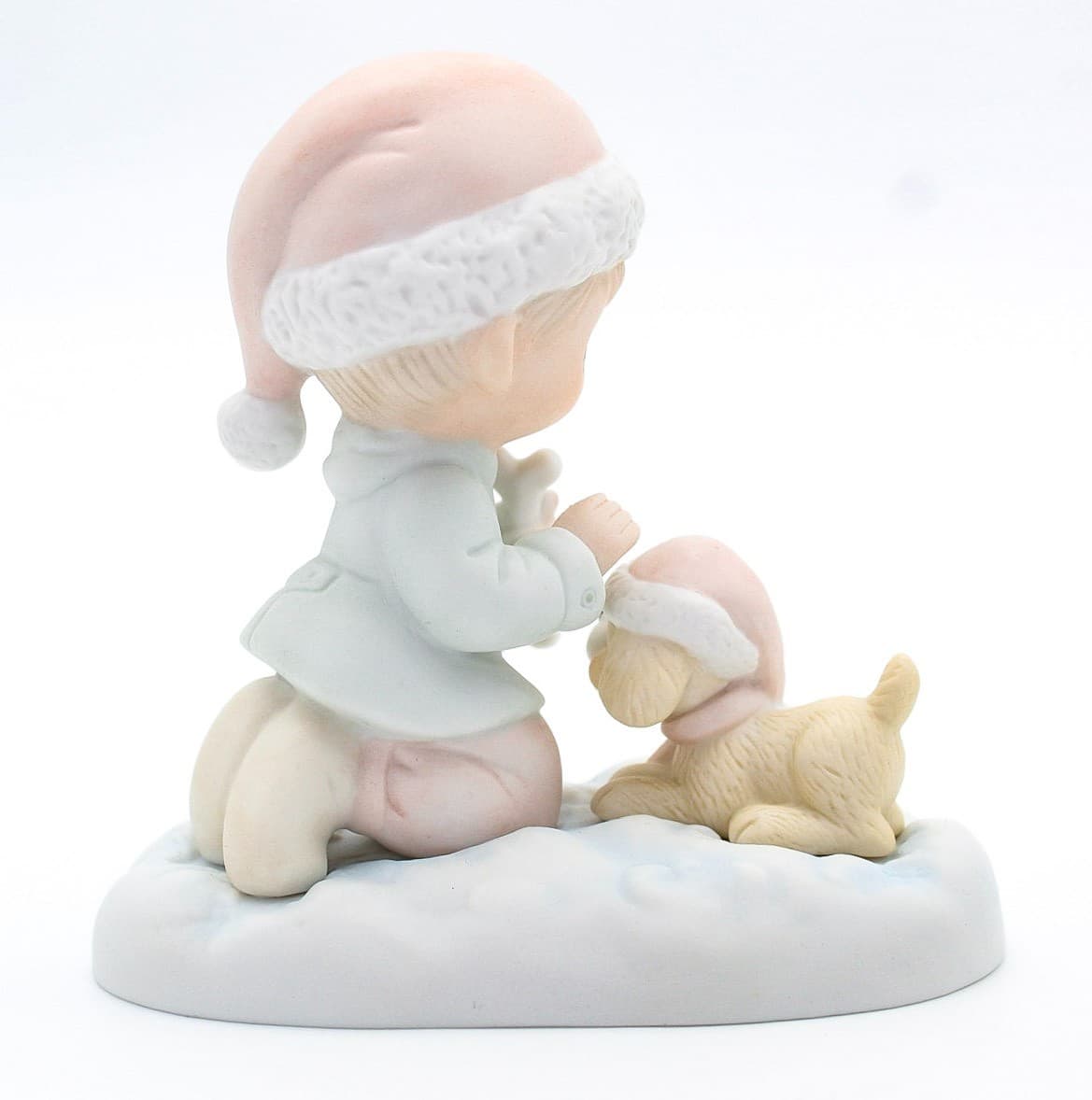 Precious Moments Wishing You a Season Filled With Joy Porcelain Figurine 1979 - Thumbnail 5