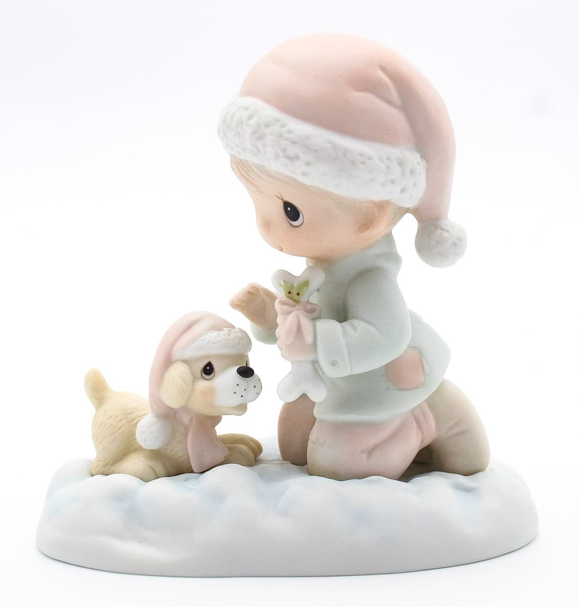 Precious Moments Wishing You a Season Filled With Joy Porcelain Figurine 1979 - Thumbnail 8