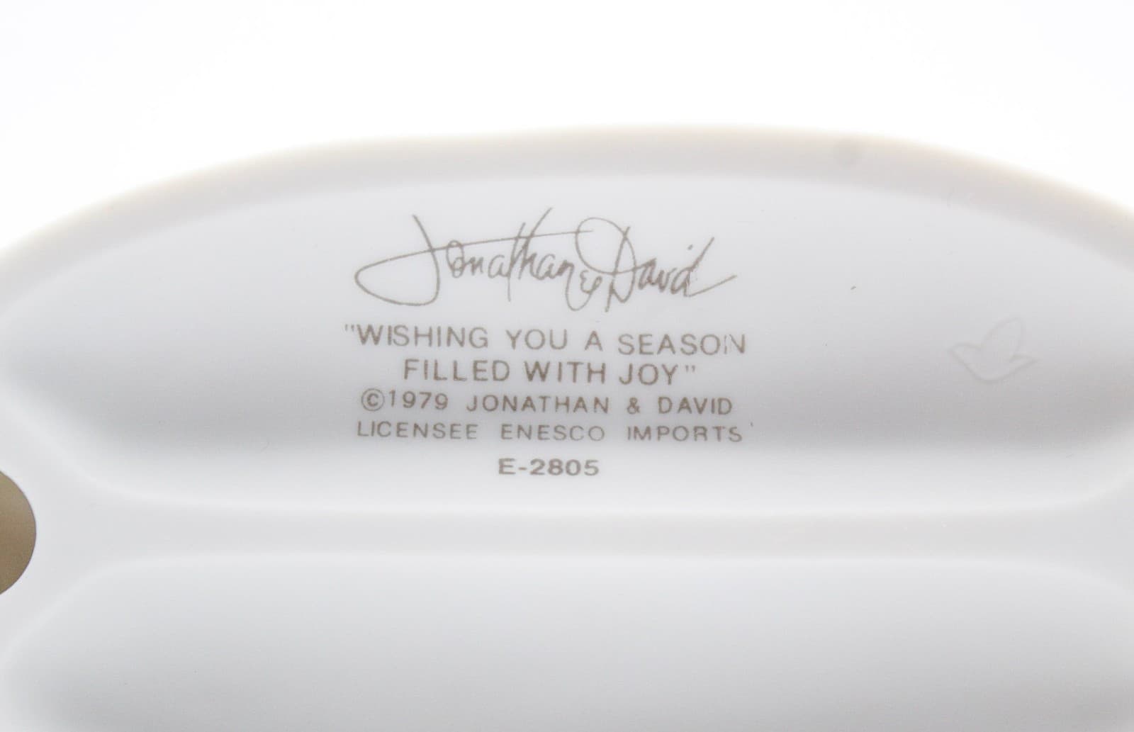 Precious Moments Wishing You a Season Filled With Joy Porcelain Figurine 1979 - Thumbnail 7