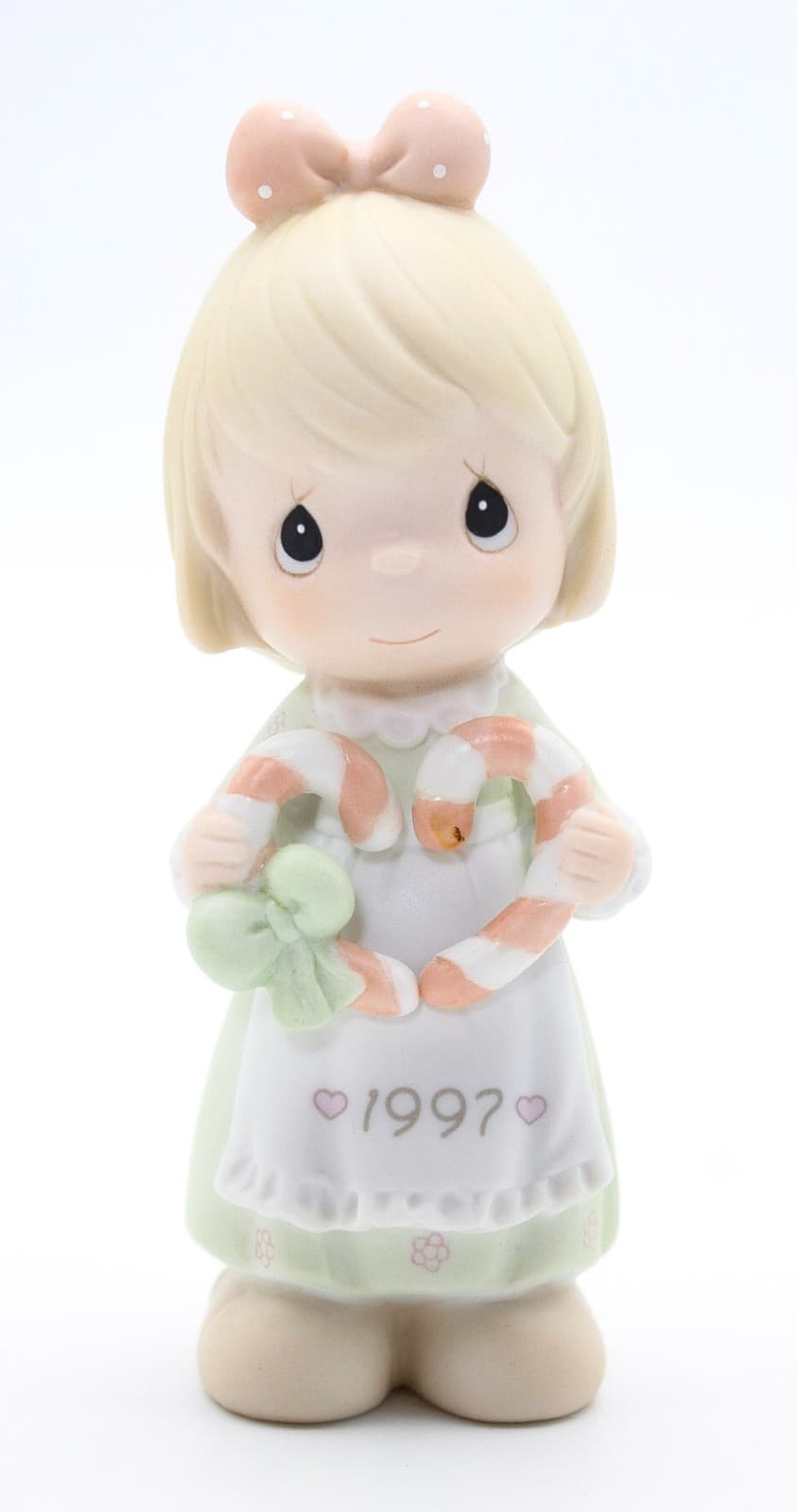 Precious Moments Cane You Join Us For a Merry Christmas Porcelain Figurine 1997 - Thumbnail 9