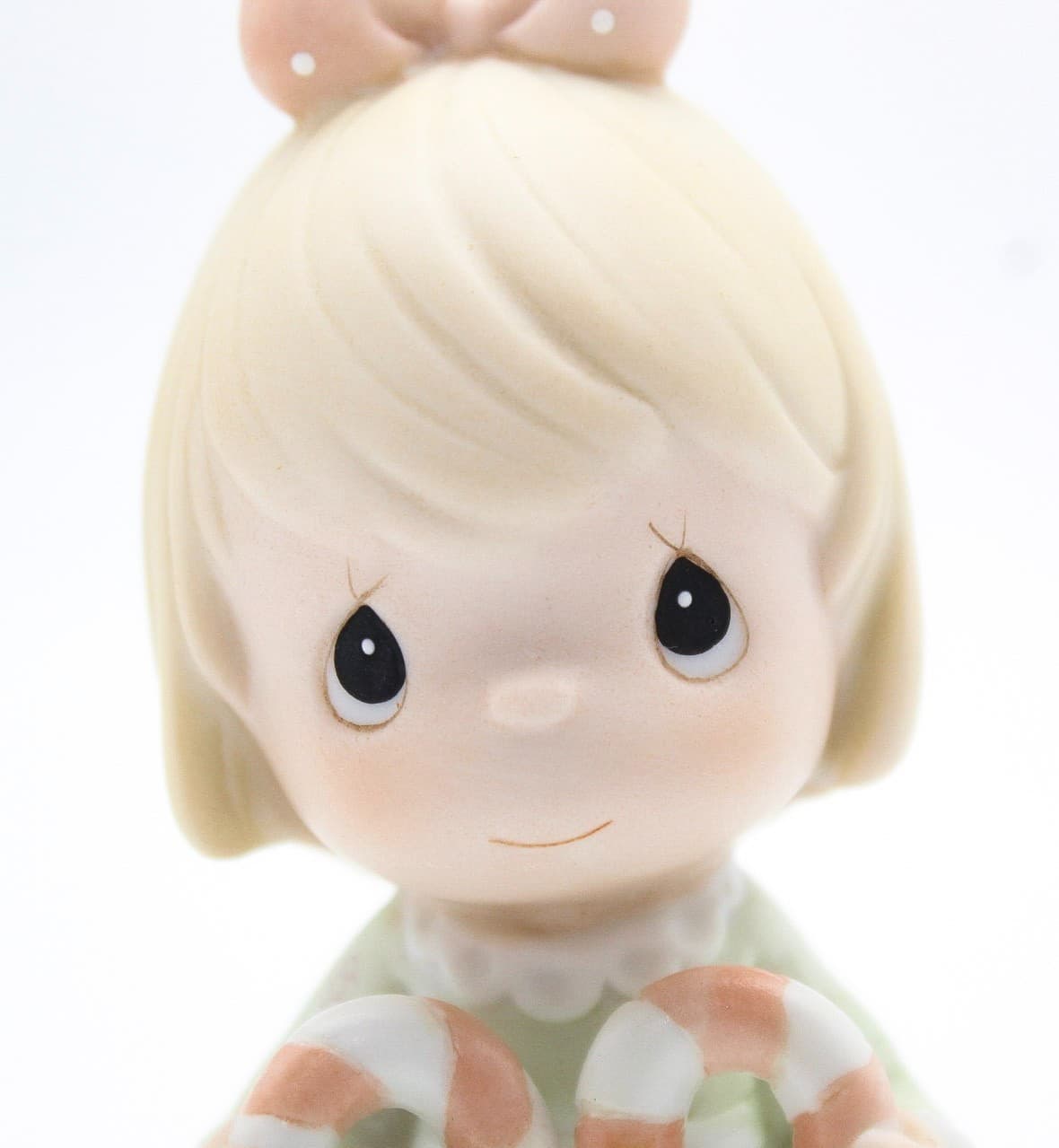Precious Moments Cane You Join Us For a Merry Christmas Porcelain Figurine 1997 - Thumbnail 2