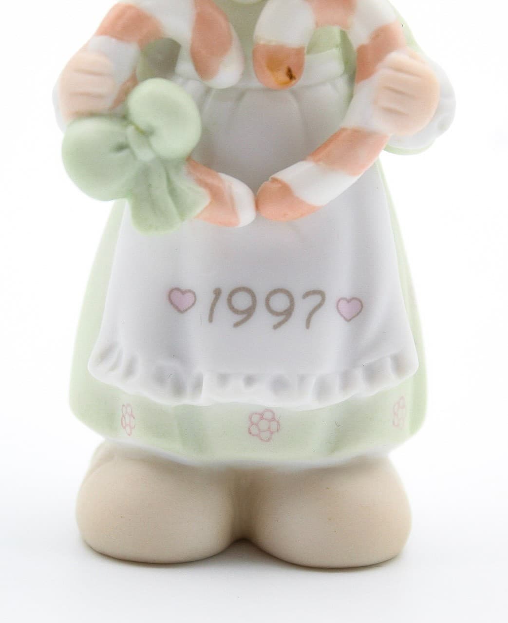 Precious Moments Cane You Join Us For a Merry Christmas Porcelain Figurine 1997 - Thumbnail 4