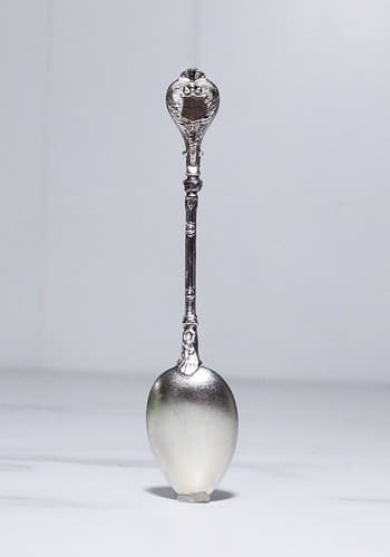 Antique Hand Painted Enamel Scenic European 800 Silver Souvenir Spoon - Thumbnail 8