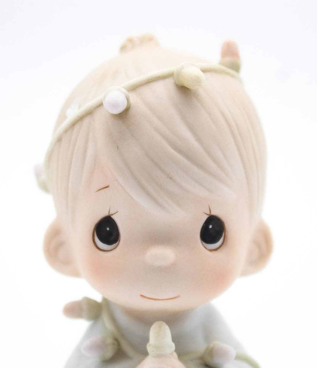Precious Moments May Your Christmas Be Delightful Enesco Porcelain Figurine 1985 - Thumbnail 2