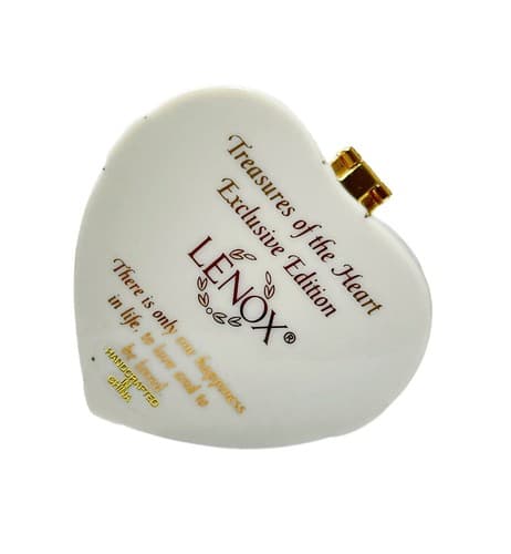 LENOX Treasures Of the Heart Exclusive Edition Heart Porcelain Trinket Box - Thumbnail 6