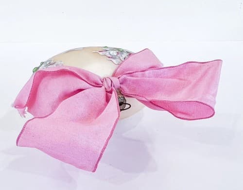 NATALIE SARABELLE Jeweled Floral Heart Shape Signed Glass Christmas Ornament - Thumbnail 3