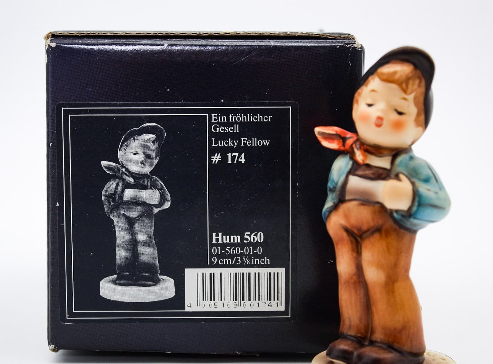Hummel Goebel Lucky Fellow West Germany Porcelain Figurine TMK7 In Box - Thumbnail 3