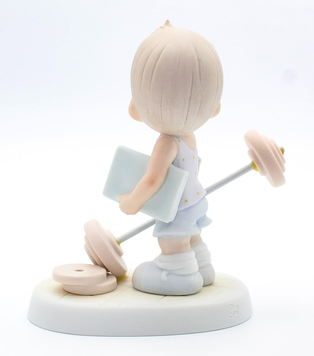 Precious Moments Believe The Impossible Enesco Porcelain Figurine 1987 - Thumbnail 5