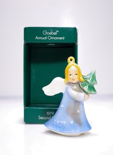 Vintage 1979 Goebel Germany Annual Ornament Second Edition Porcelain Angel - Thumbnail 7