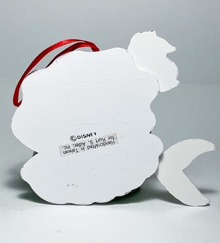 Vintage Handcrafted Disney Kurt S. Adler Inc. Flat Wood Ariel Christmas Ornament - Thumbnail 3