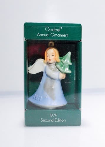 Vintage 1979 Goebel Germany Annual Ornament Second Edition Porcelain Angel - Thumbnail 6