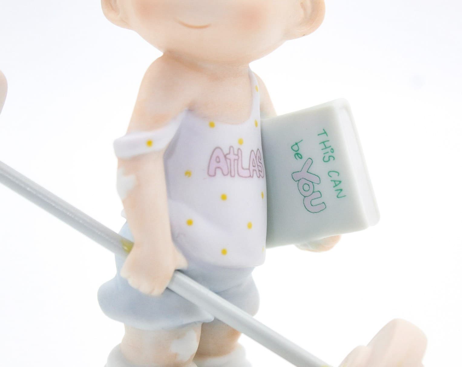 Precious Moments Believe The Impossible Enesco Porcelain Figurine 1987 - Thumbnail 3