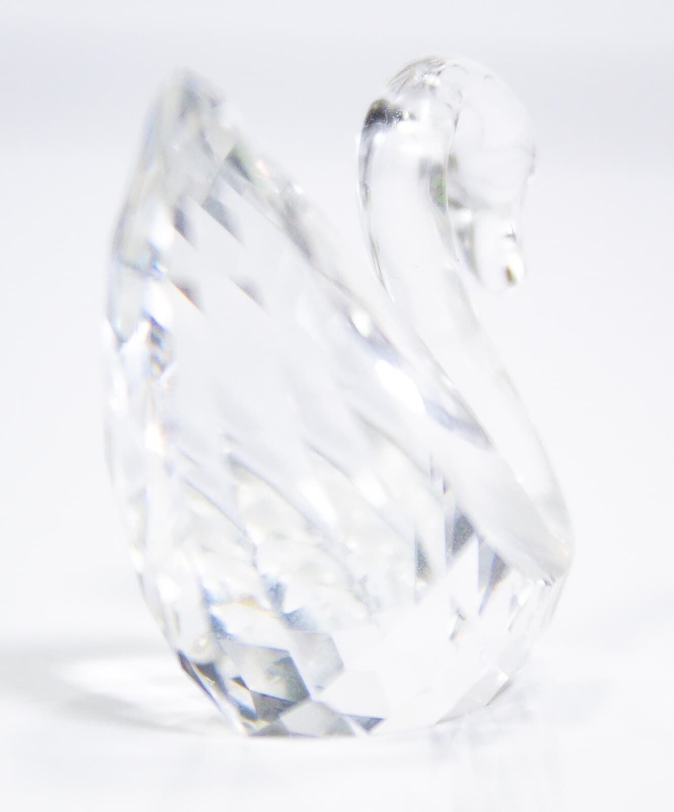 SWAROVSKI Retired Small Clear Crystal Glass Swan Animal Figurine - Thumbnail 3