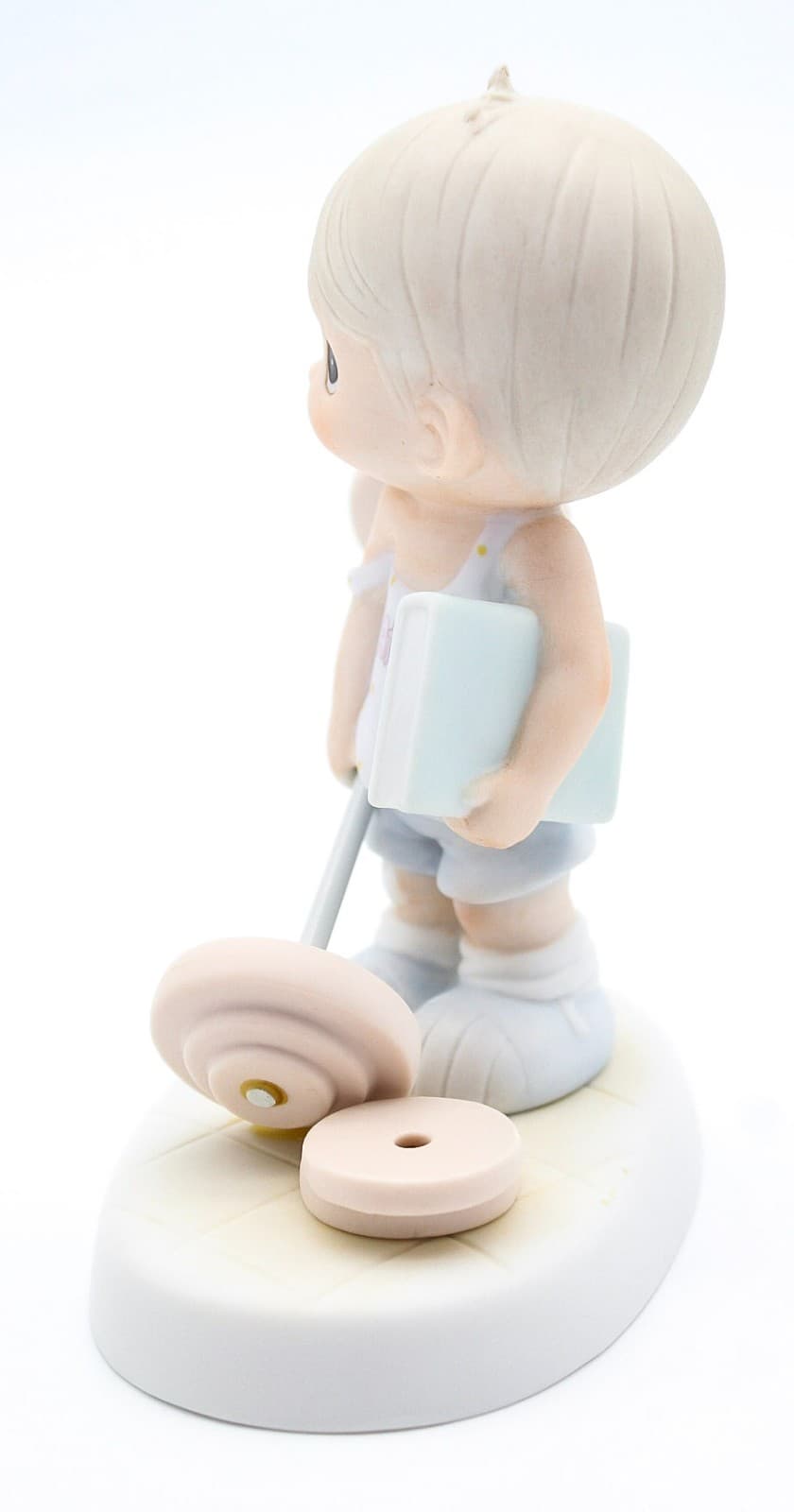 Precious Moments Believe The Impossible Enesco Porcelain Figurine 1987 - Thumbnail 4