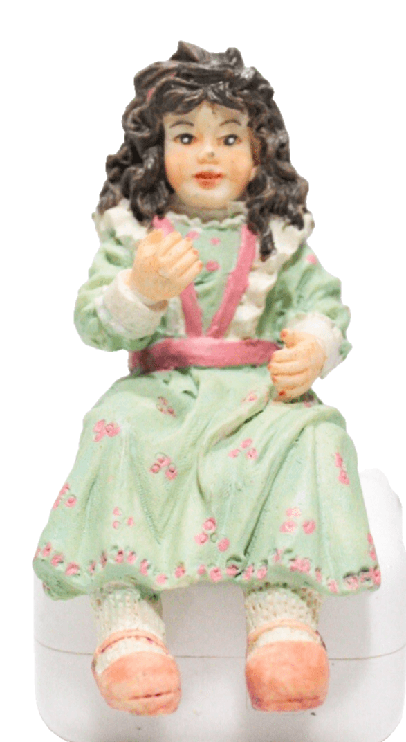 Vintage 1994 Dollhouse Elle's Mini Doll Collection By Michelle Yam Resin Doll - Image 1