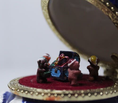 Vintage MR. CHRISTMAS Teddy Bear Carousel Music Box Christmas Hanging Ornament - Thumbnail 6