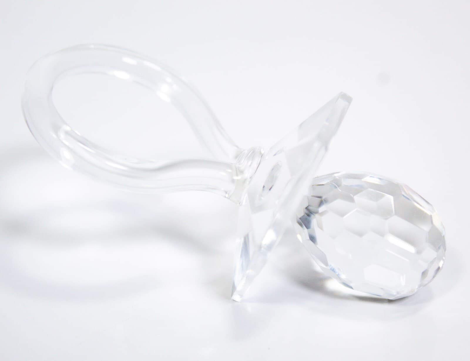 Clear Crystal Glass Baby Pacifier Collectible Figurine - Thumbnail 2