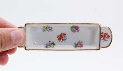 Vintage LIMOGES France Assorted Porcelain Floral Motif Dollhouse Miniatures - Thumbnail 6