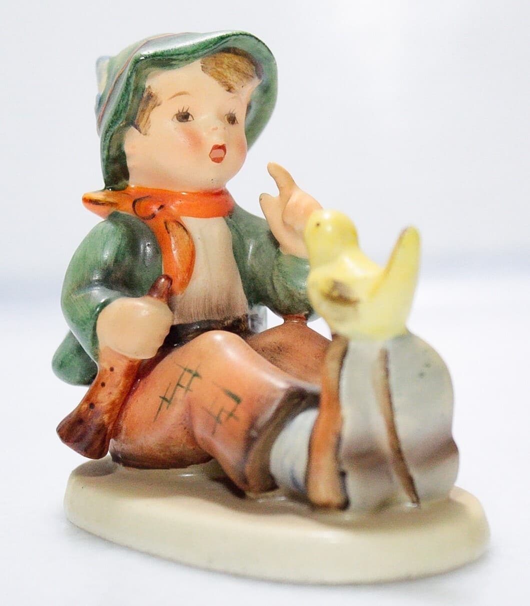 HUMMEL GOEBEL W. Germany 1950's "Singing Lesson" Hand Painted Porcelain Figurine - Thumbnail 6