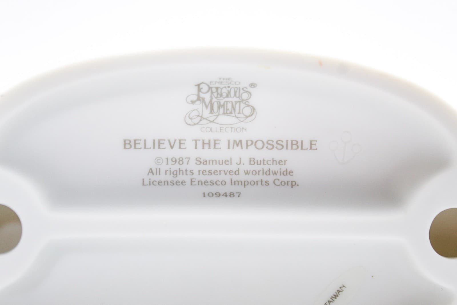 Precious Moments Believe The Impossible Enesco Porcelain Figurine 1987 - Thumbnail 6