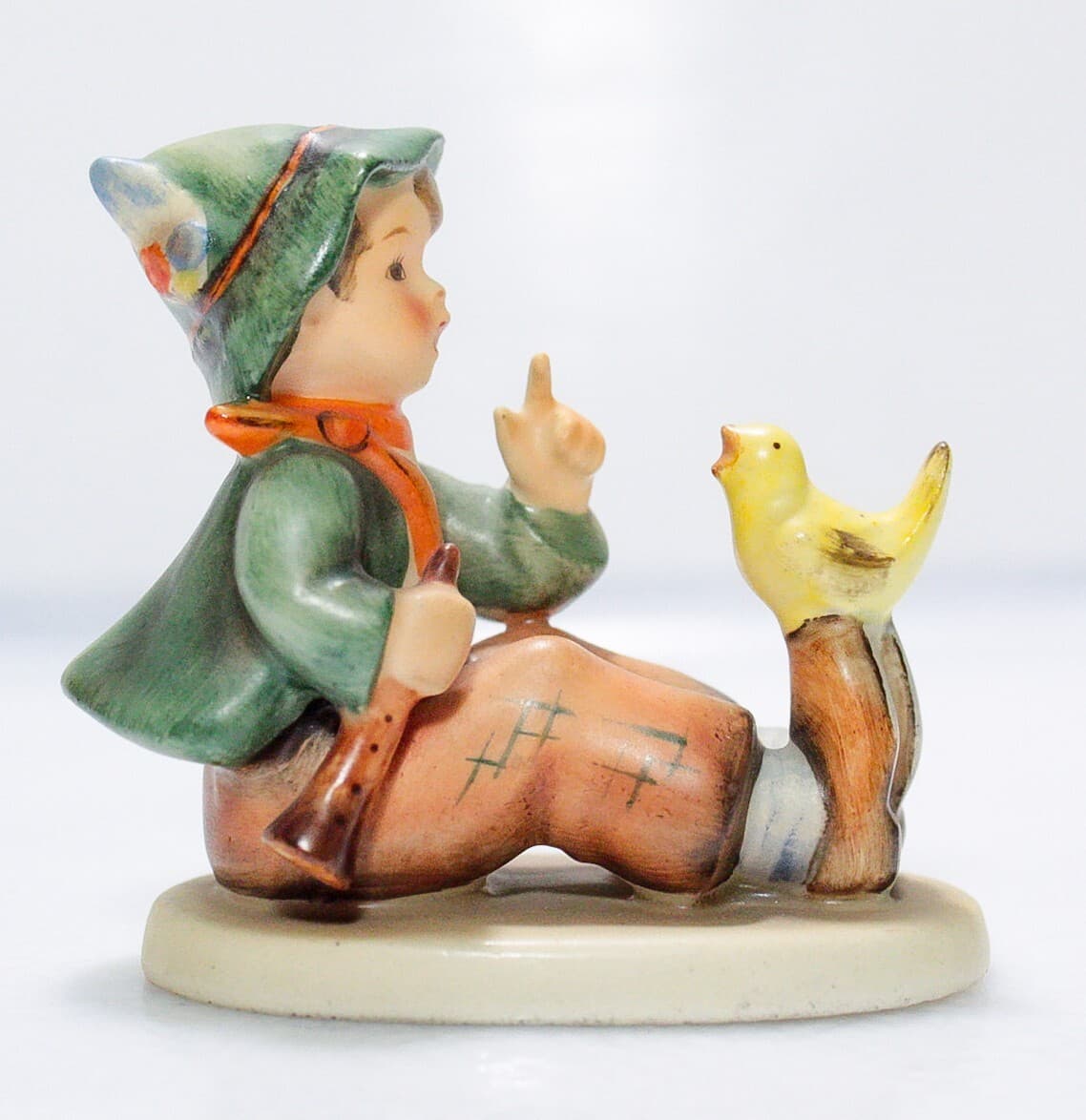 HUMMEL GOEBEL W. Germany 1950's "Singing Lesson" Hand Painted Porcelain Figurine - Thumbnail 2