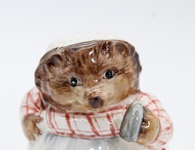 Beatrix Potter's Beswick "Mrs. Tiggy Winkle" Hand Painted Porcelain Figurine - Thumbnail 2