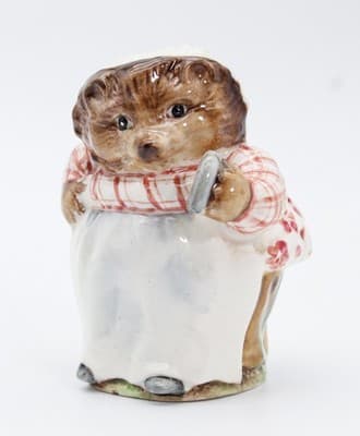 Beatrix Potter's Beswick "Mrs. Tiggy Winkle" Hand Painted Porcelain Figurine - Thumbnail 8