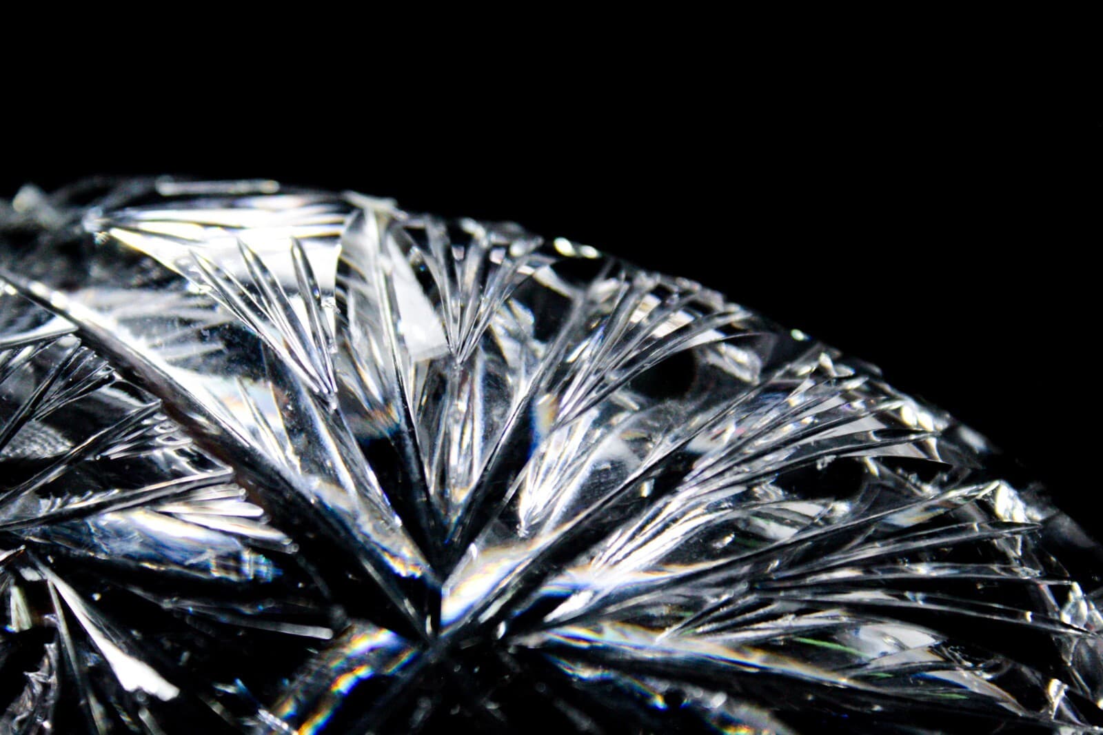 Antique ABP AMERICAN BRILLIANT Deep Cup Crystal Celery Serving Dish Bowl - Thumbnail 6