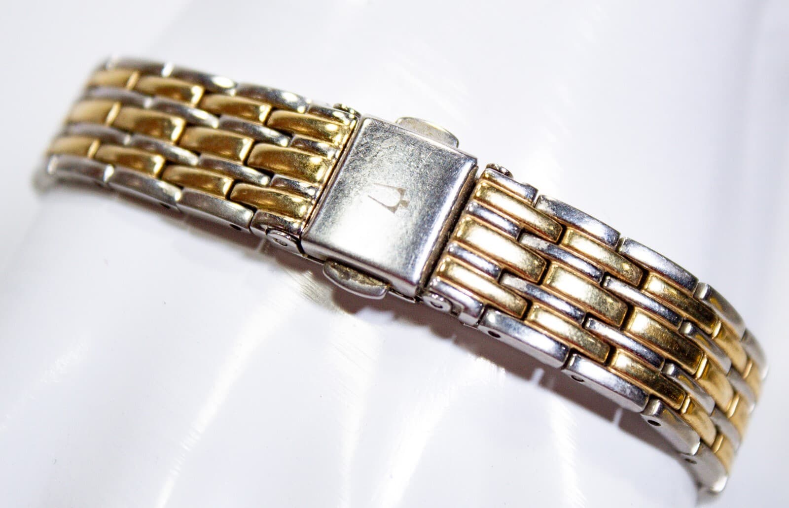 BULOVA Women's Diamond Accent Two Tone Silver Gold Stainless Steel Wrist Watch - Thumbnail 3