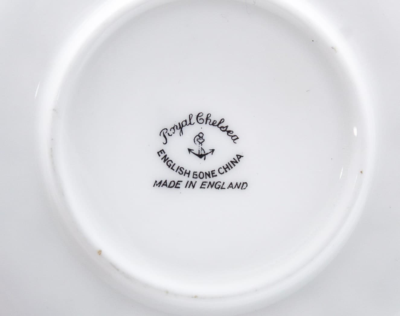 Royal Chelsea Vintage Bone China Hand Painted Gold & Aqua Blue Teacup & Saucer - Thumbnail 9