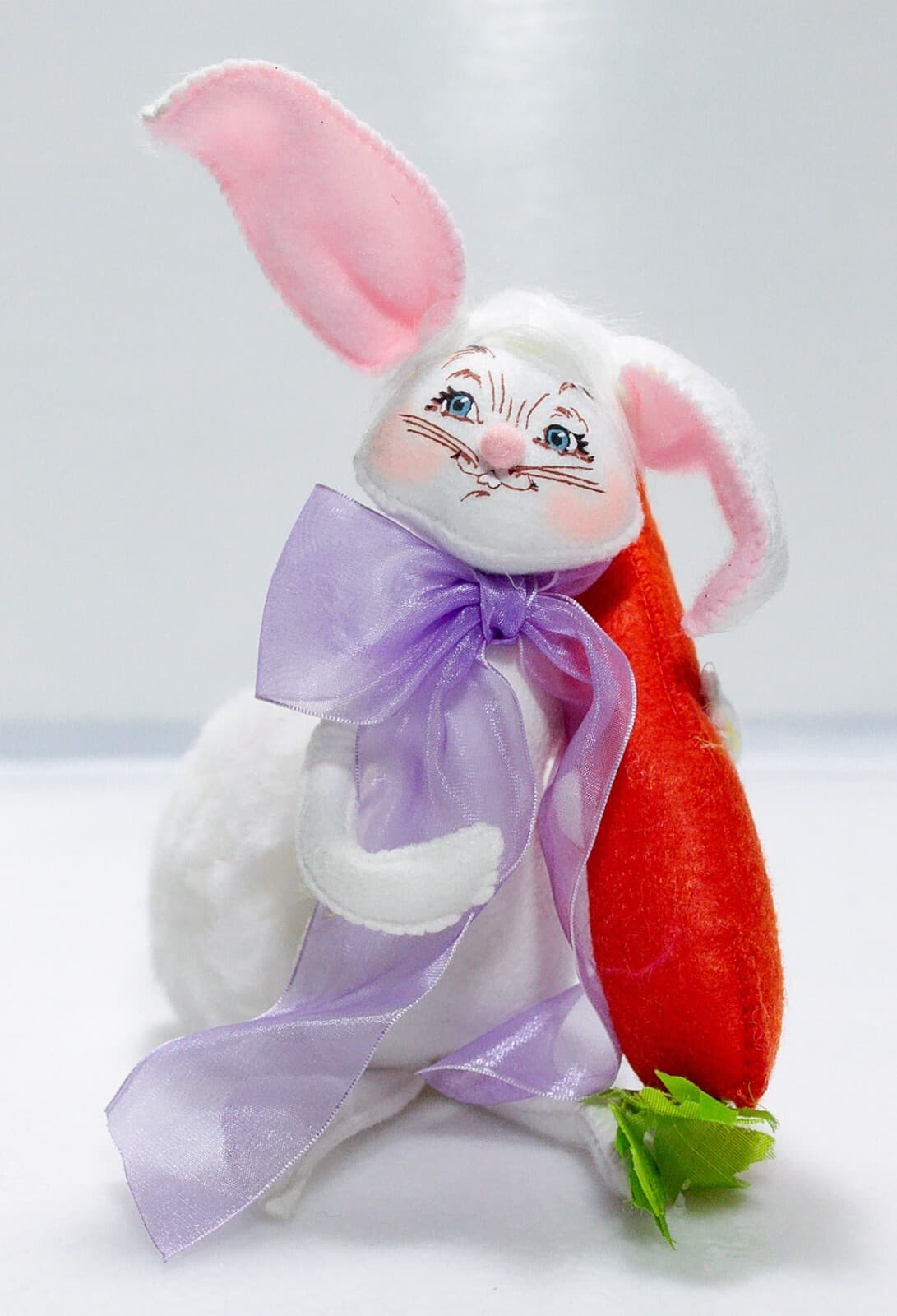 ANNALEE MOBILITEE 2016 Vintage Easter Spring Bunny Artisan Holiday Doll 6" - Thumbnail 4