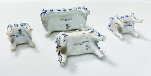 VIEIRA DE CASTRO RIO Miniatura Dollhouse Porcelain Floral Insert Livingroom Set - Thumbnail 3