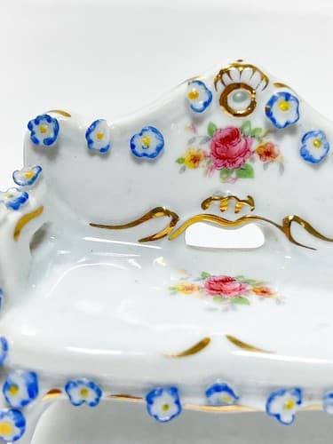 VIEIRA DE CASTRO RIO Miniatura Dollhouse Porcelain Floral Insert Livingroom Set - Thumbnail 6