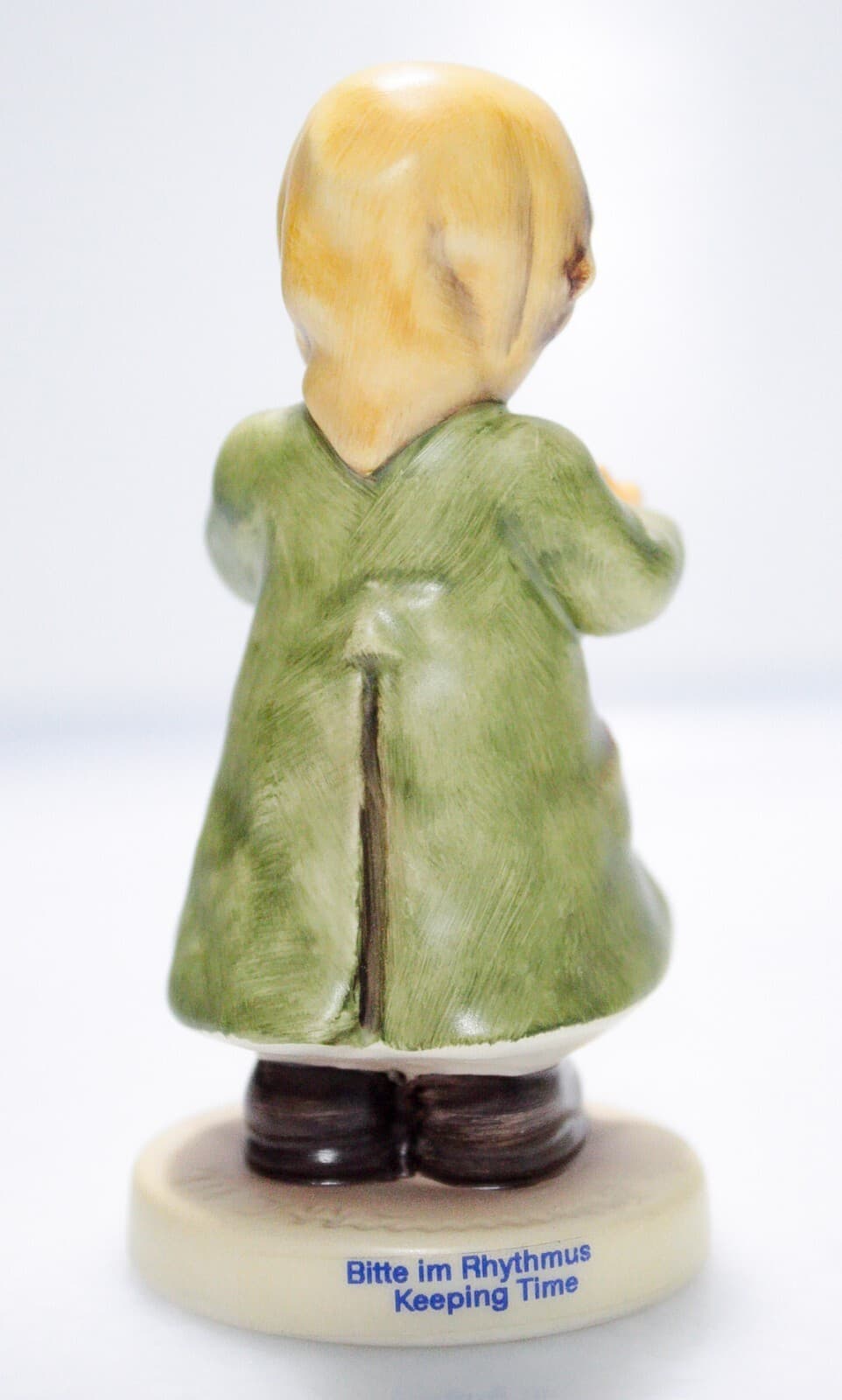 GOEBEL HUMMEL W. Germany "Keeping Time" Hand Painted Porcelain Figurine TMK8 - Thumbnail 3