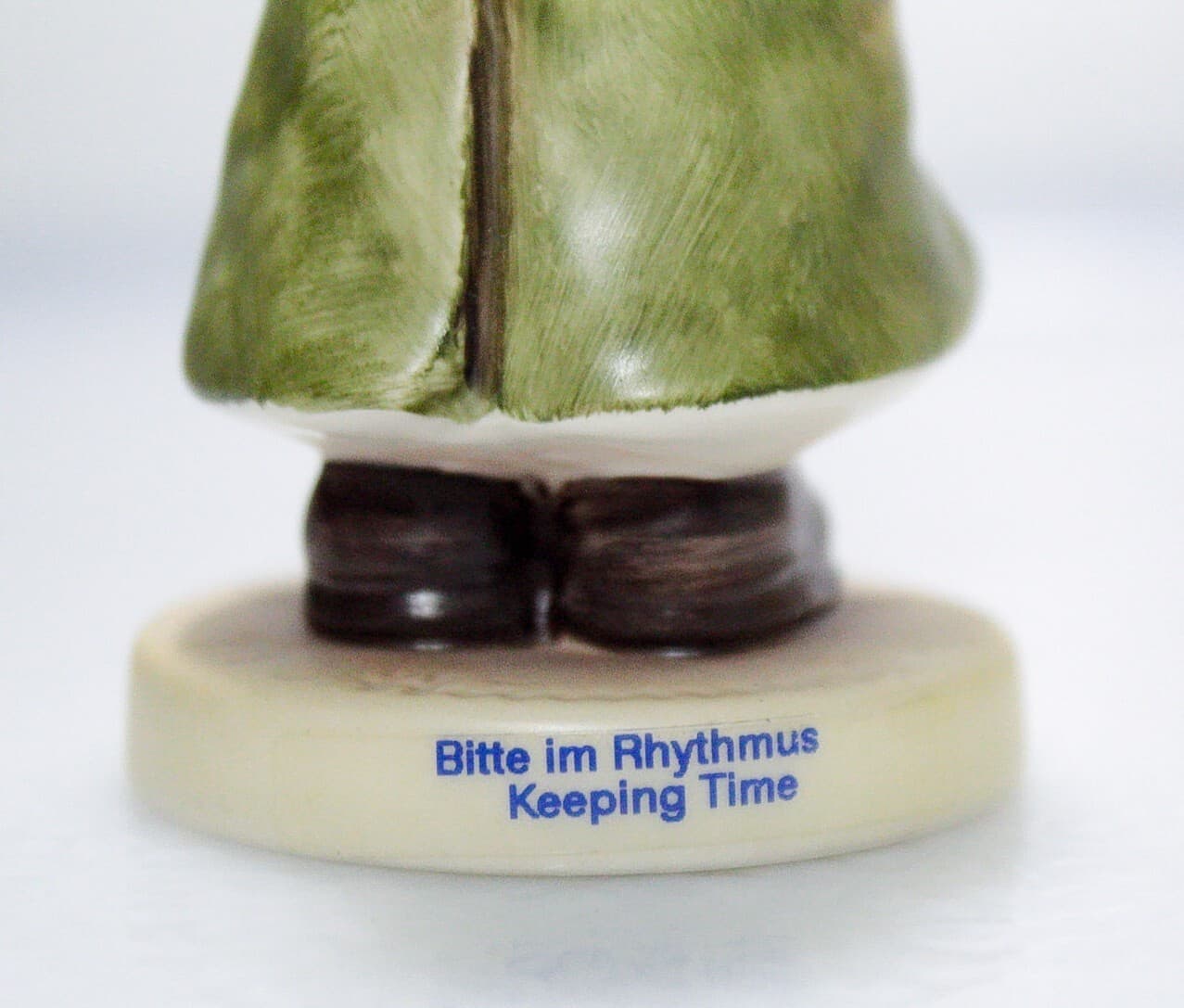 GOEBEL HUMMEL W. Germany "Keeping Time" Hand Painted Porcelain Figurine TMK8 - Thumbnail 4