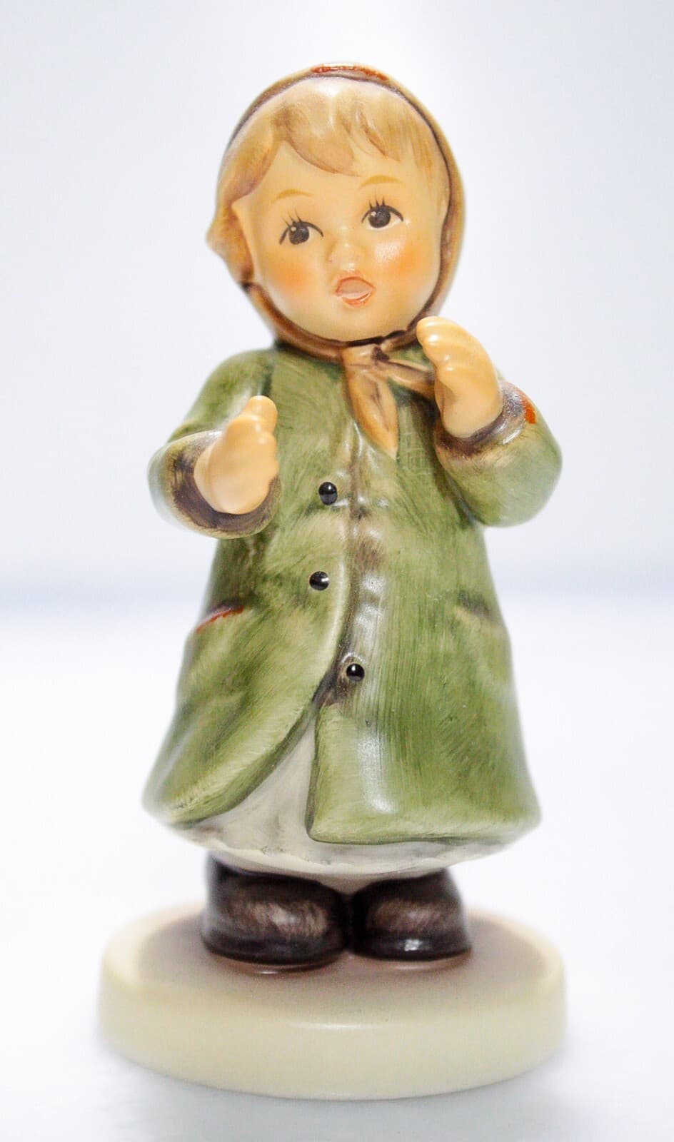 GOEBEL HUMMEL W. Germany "Keeping Time" Hand Painted Porcelain Figurine TMK8 - Thumbnail 6