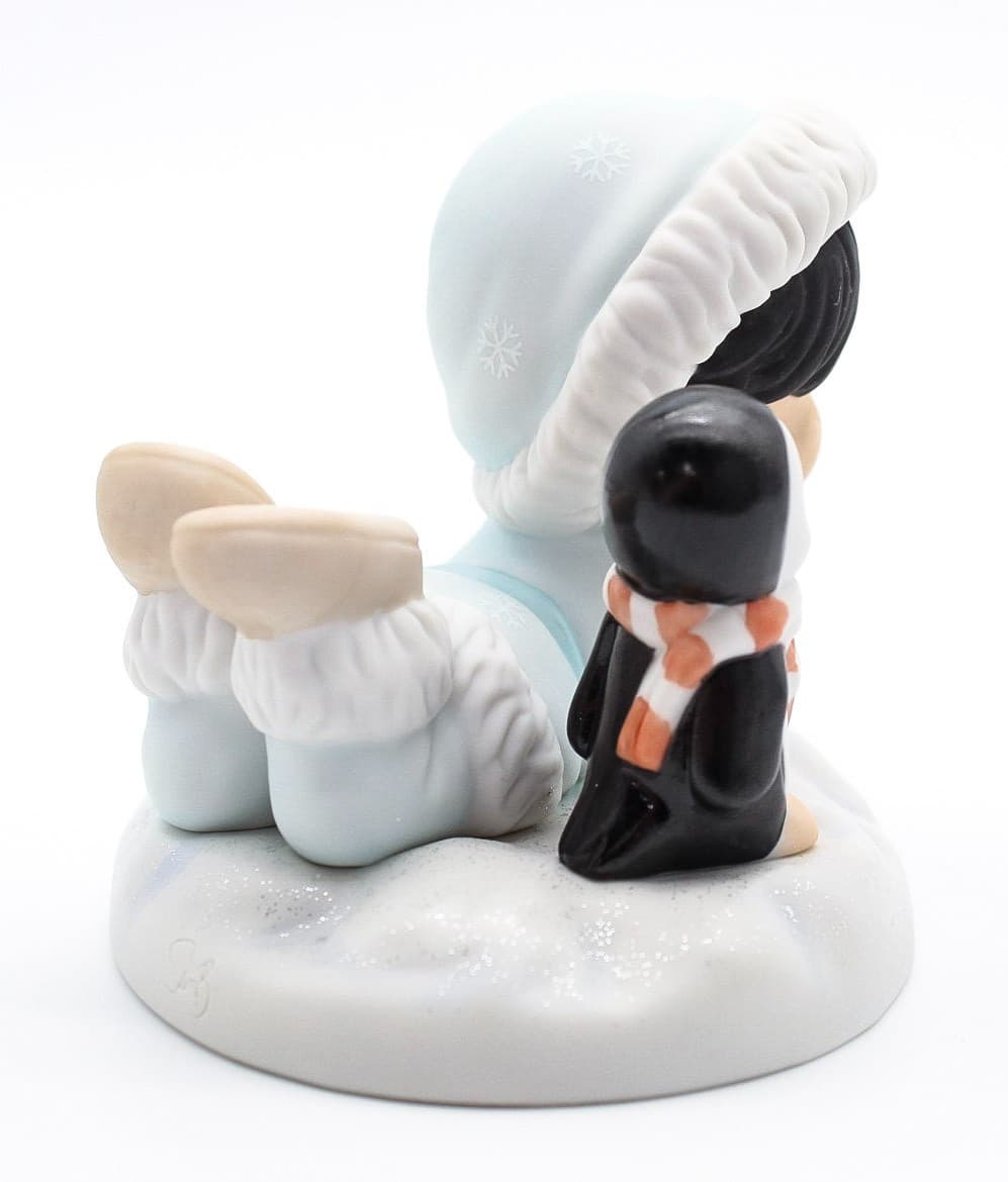 Precious Moments Alaska Once More, How's Yer Christmas? Porcelain Figurine 1998 - Thumbnail 4