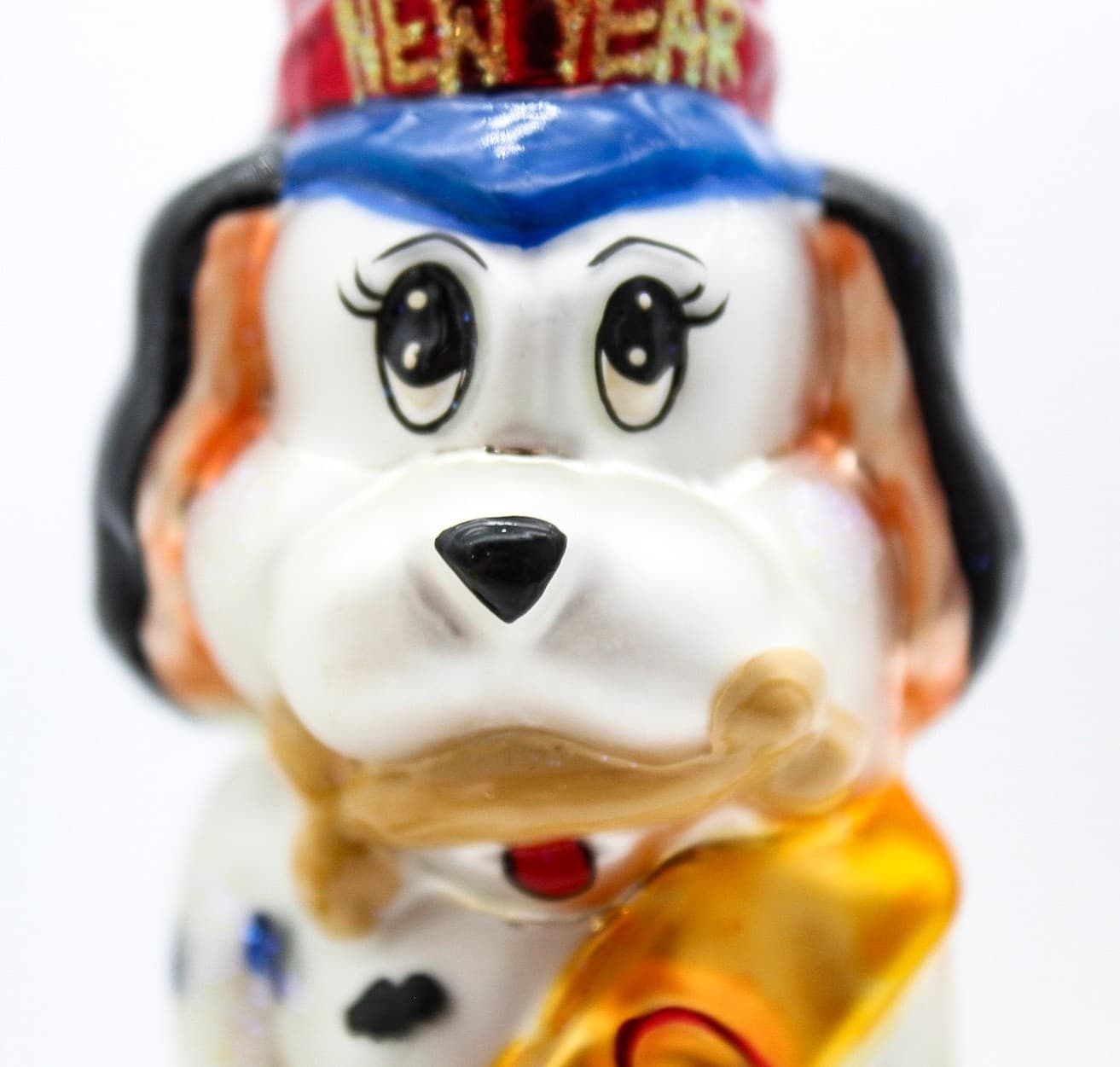 Christopher Radko Millennium Pup 2000 Happy New Year Glass Christmas Ornament - Thumbnail 6