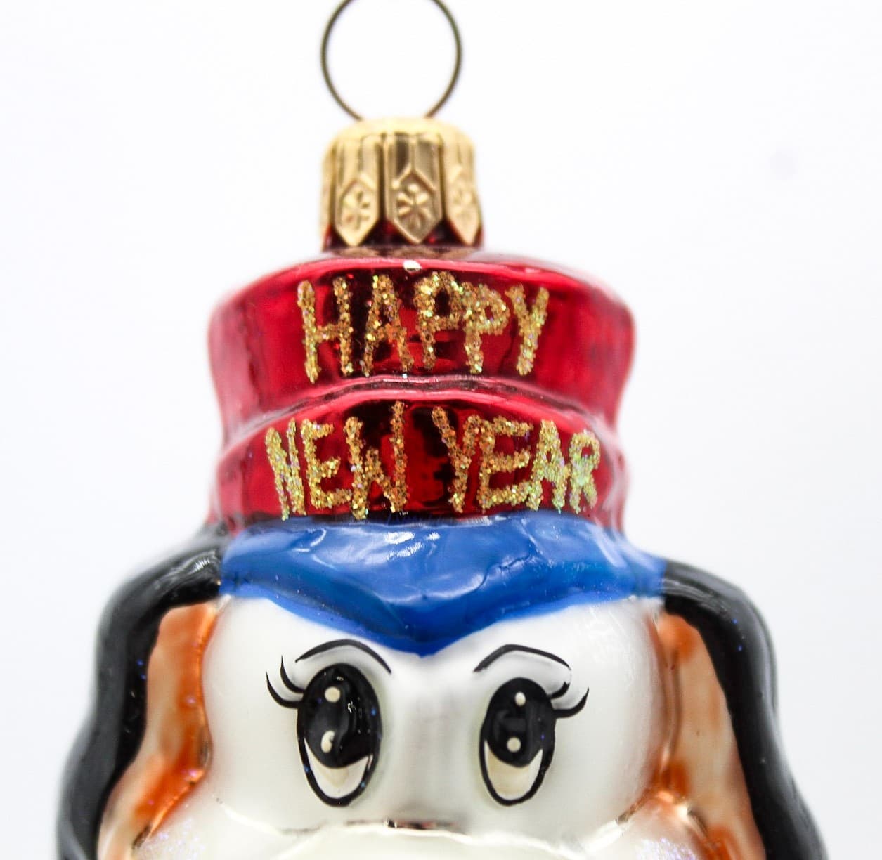 Christopher Radko Millennium Pup 2000 Happy New Year Glass Christmas Ornament - Thumbnail 7