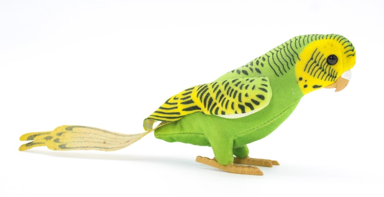Steiff Hansi Parakeet Vintage Made In Germany Velvet Trevira Bird Stuffed Animal - Thumbnail 10