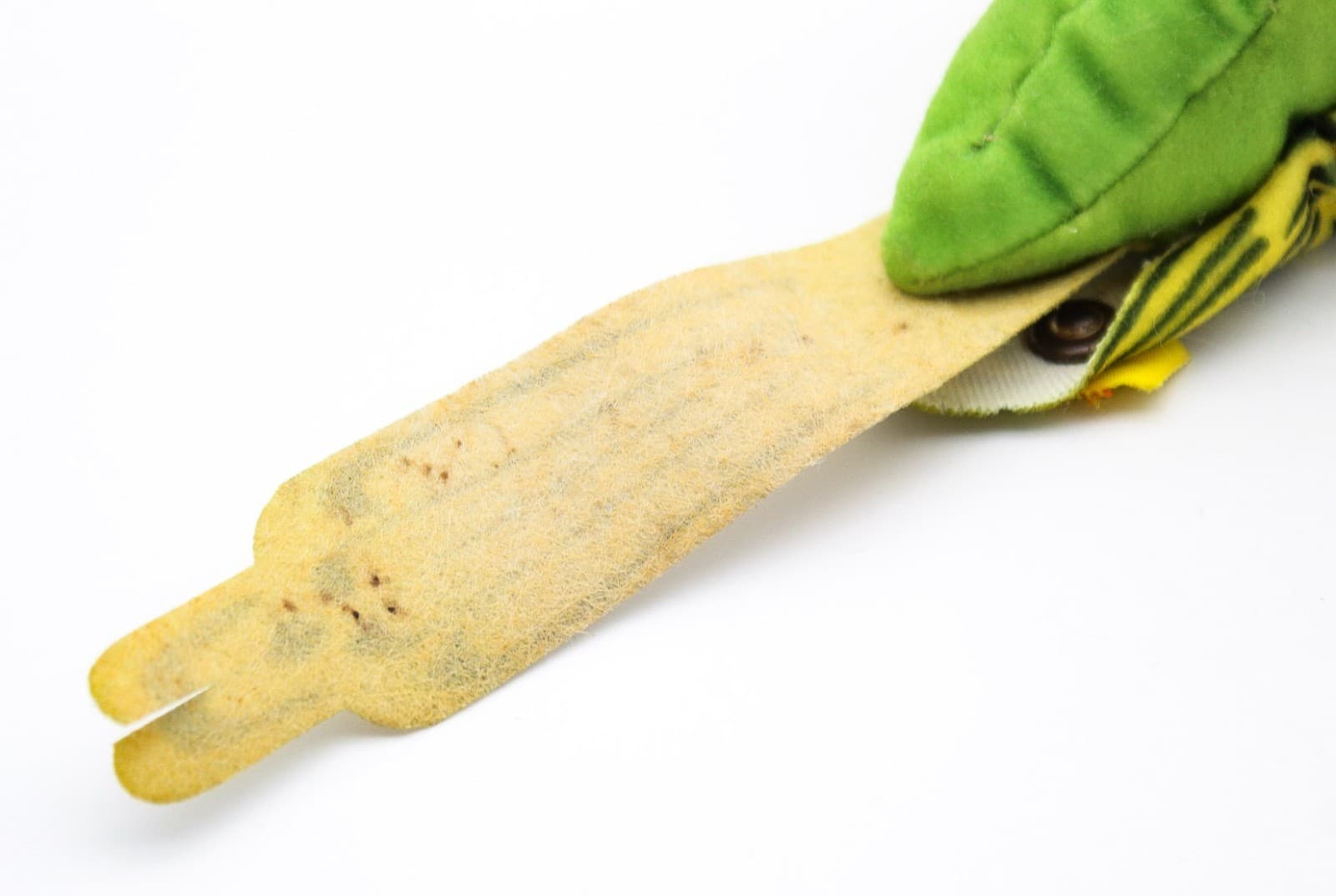 Steiff Hansi Parakeet Vintage Made In Germany Velvet Trevira Bird Stuffed Animal - Thumbnail 12