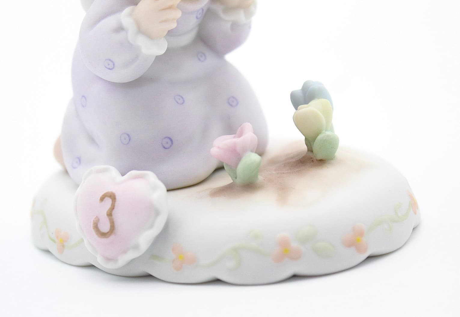 Precious Moments Growing In Grace Age 3 Enesco Porcelain Figurine 1994 - Thumbnail 3