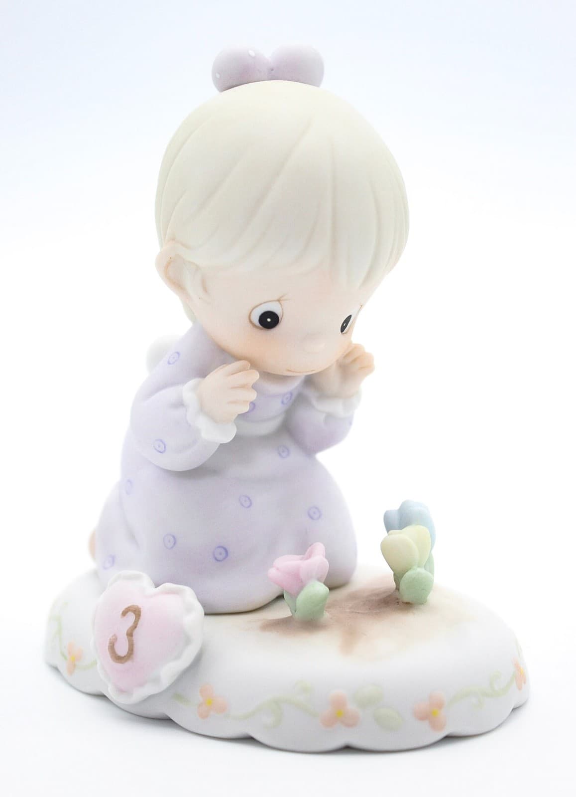 Precious Moments Growing In Grace Age 3 Enesco Porcelain Figurine 1994 - Thumbnail 2
