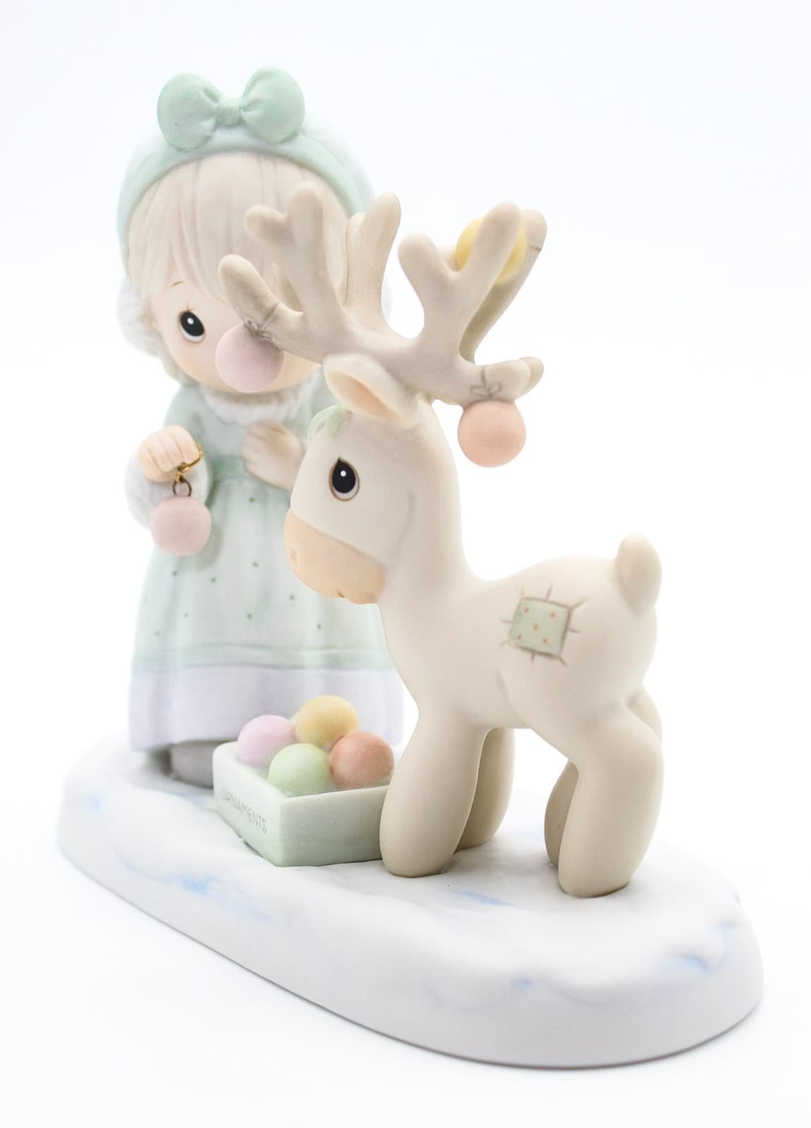 Precious Moments Merry Christmas Deer Enesco Porcelain Figurine 1989 - Thumbnail 6