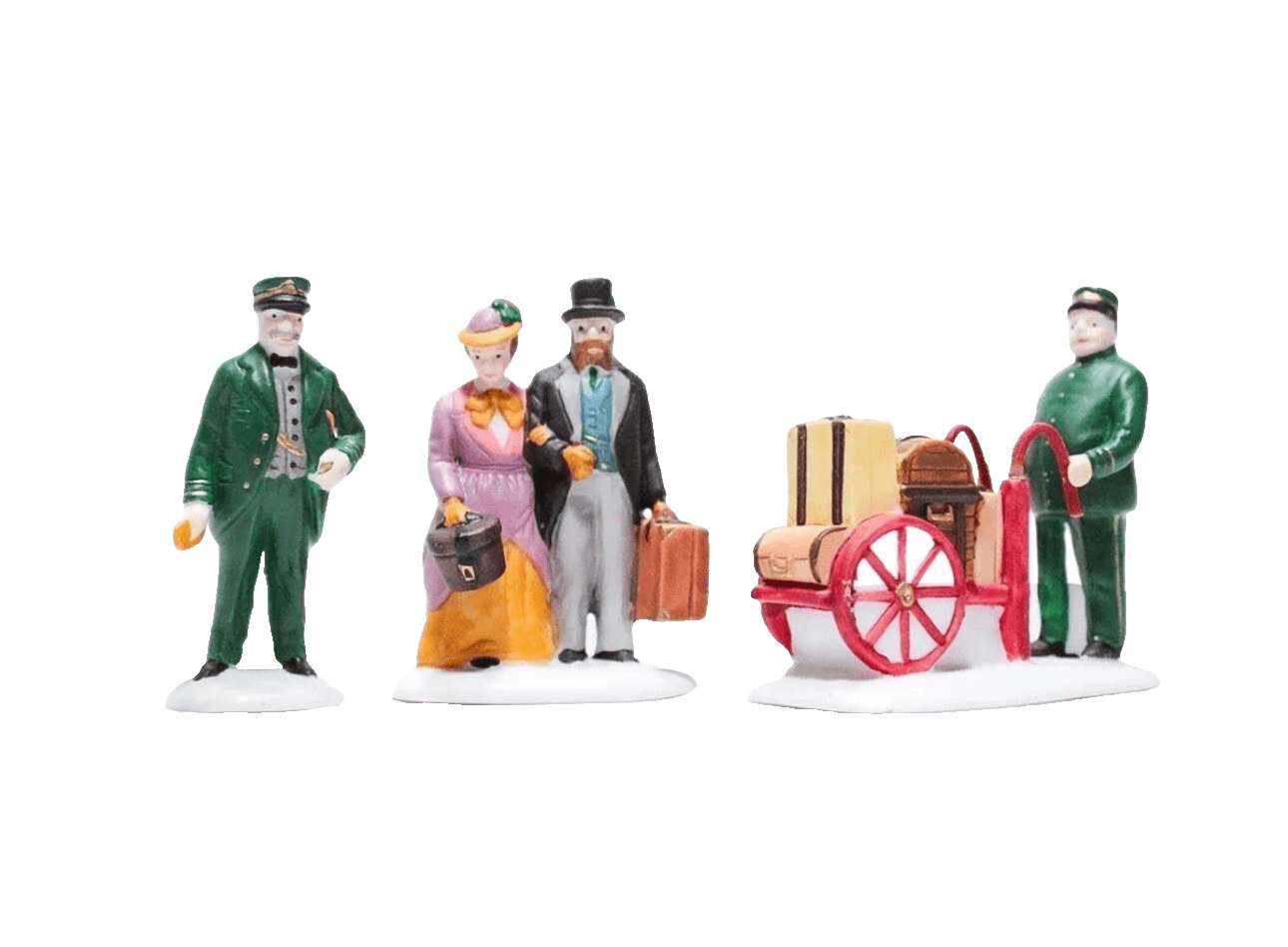 DEPARTMENT 56 "Holiday Travelers" (Set of 3) Christmas Village Accessory #5571-9 - Image 1