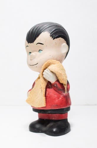 Vintage 1958 Linus Van Pelt And His Blanket Hungerford Peanuts Ceramic Figure - Thumbnail 5